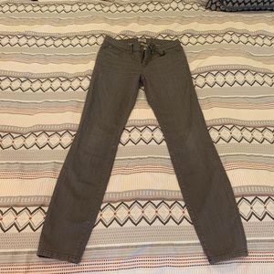 Gray J. Crew toothpick jeans